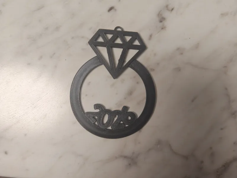2026 engagement ornament