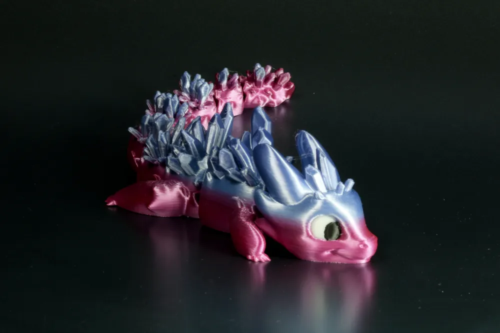 Articulated Crystal Dragon - Free 3D Print Model - MakerWorld