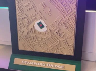 * Football Club stadium ariels, bird eye view. *