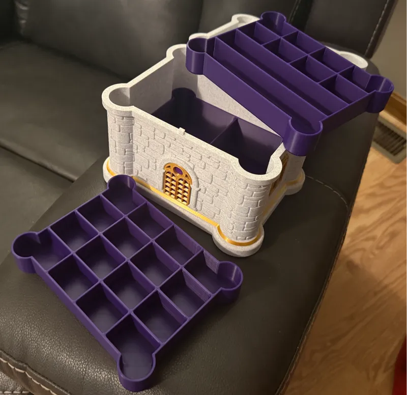Trays for secret box castle printed at 125%
