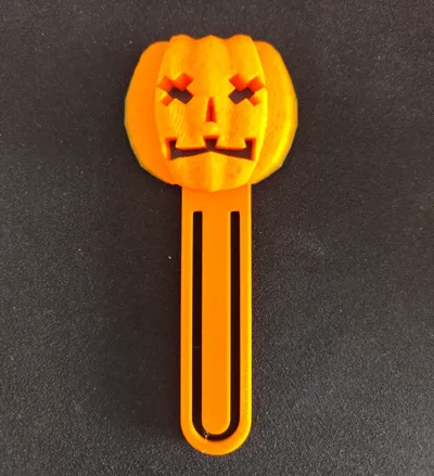Pumkin bookmark halloween V.5