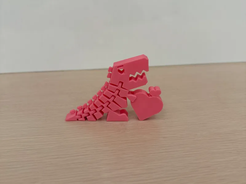 Valentines Heart Dino