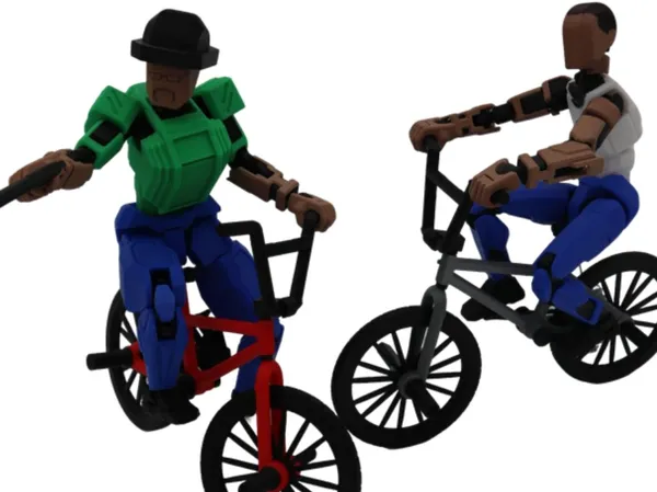 Vélo BMX miniature pour figurine Dummy 13