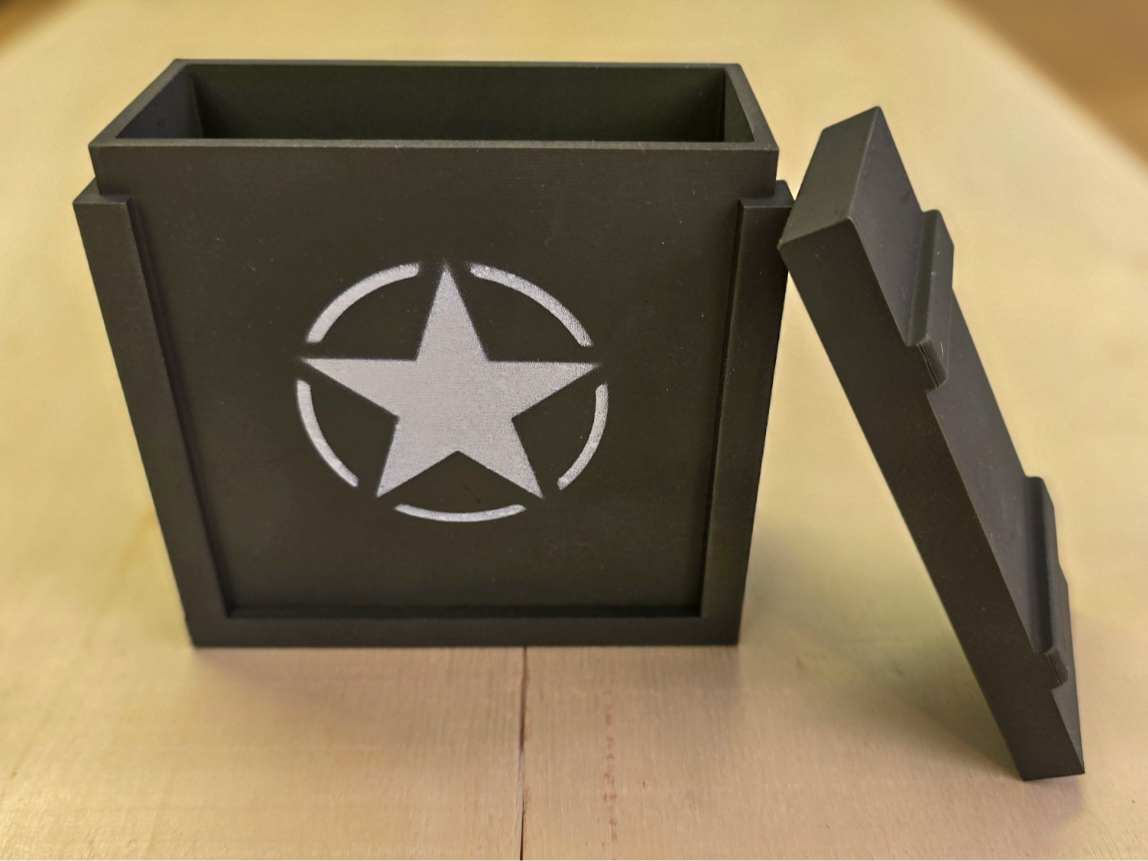 Military Lense Storage Crate 3D model