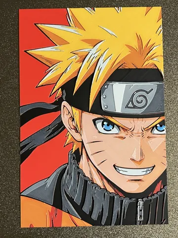 Cuadro decorativo en 3D: Naruto Hueforge — vista de referencia 3