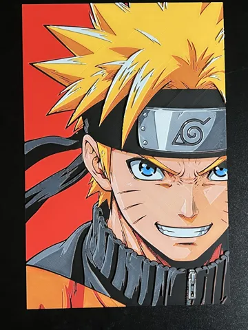 Cuadro decorativo en 3D: Naruto Hueforge — vista de referencia 4