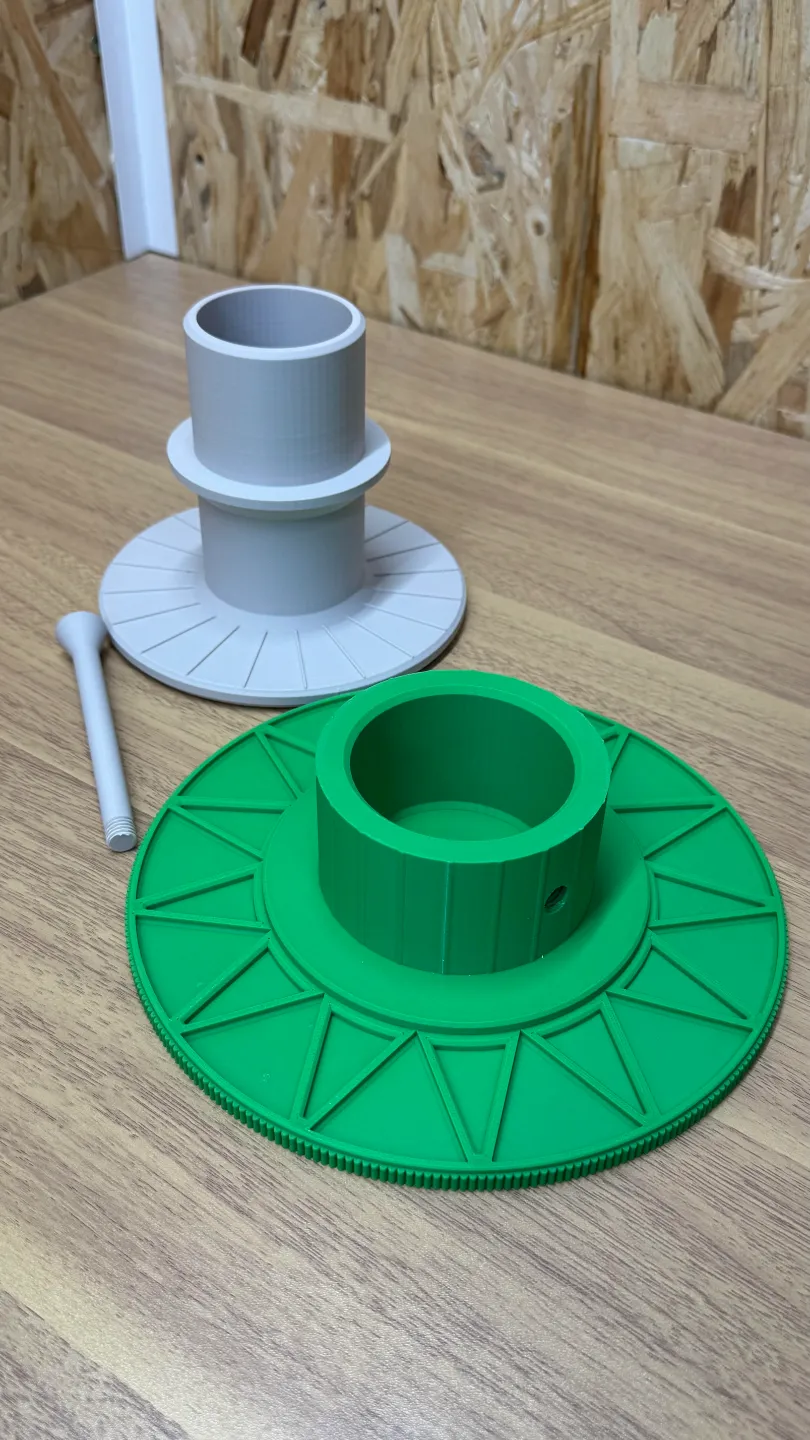 Airbrush rotary - turntable with helping handle view 2