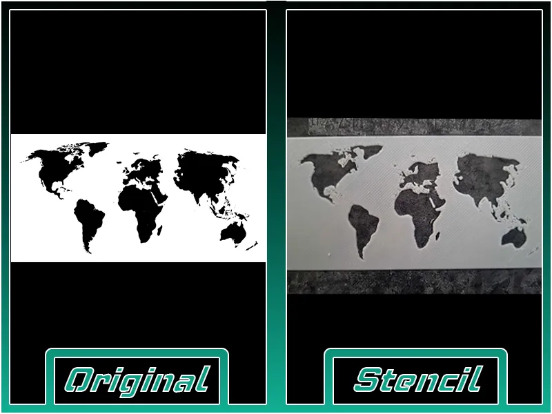 World Map Stencil - Free 3D Print Model - MakerWorld