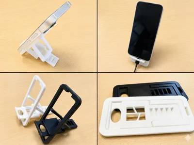 Ultra-Slim Foldable Phone Stand (Print-in-Place)