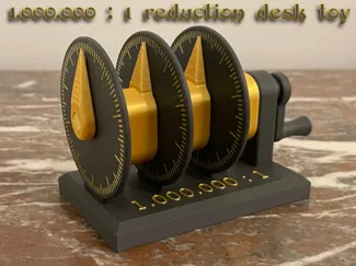1.000.000 : 1 reduction desk toy