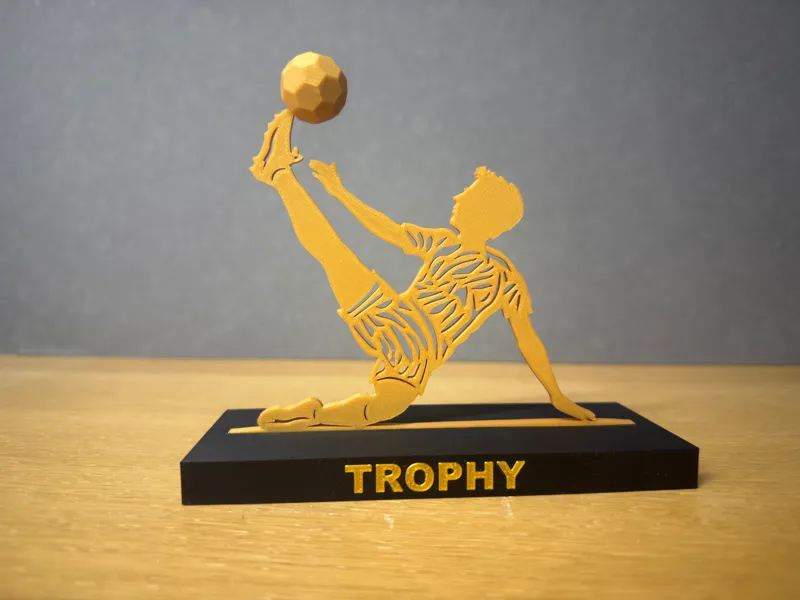 Football Overhead Kick Trophy