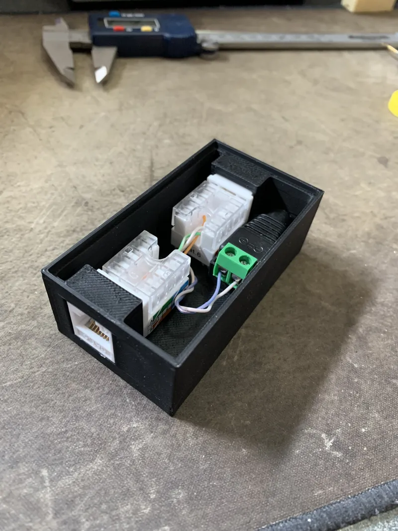 Cat6 Keystone 12v Injector for Non-POE - IP Camera