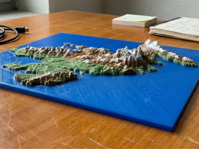 Isle of Sky Topographical Map