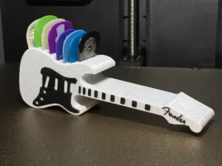 Guitar Pick / Plectrum Holder - Fender Strat