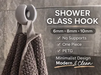 Shower Glass Hook Sphere (6-8-10mm)