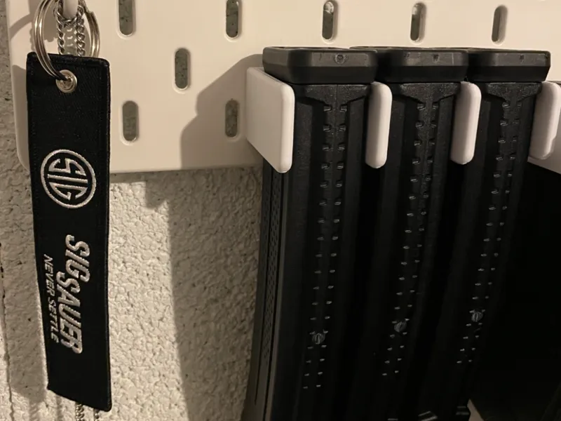 IKEA Skadis Mag holder SIG MPX and AK