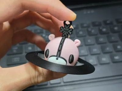 Gloomy Bear Vivienne Westwood Orbital Charm