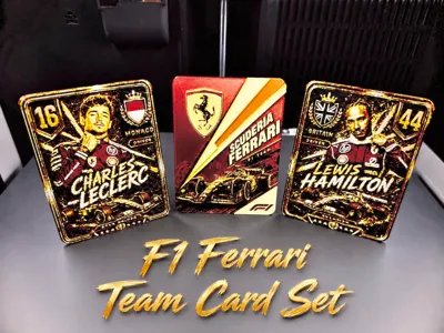 Ferrari F1 Team Lewis Hamilton & Charles Leclerc 