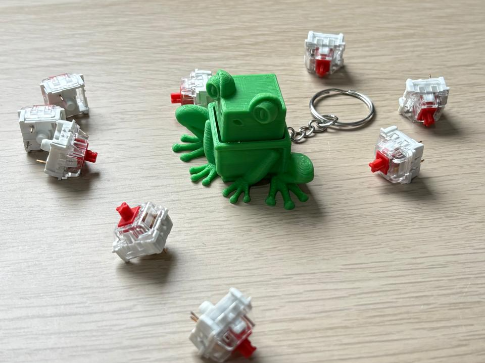 Frog Mechanical Switch Keychain Clicker Toy