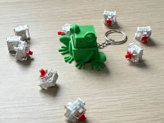 Frog Mechanical Switch Keychain Clicker Toy