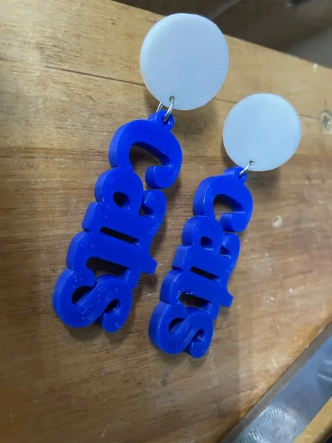 University of Kentucky Wildcats earrings view 2