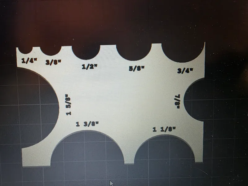 Refrigeration pipe sizing tool ( wallet size )
