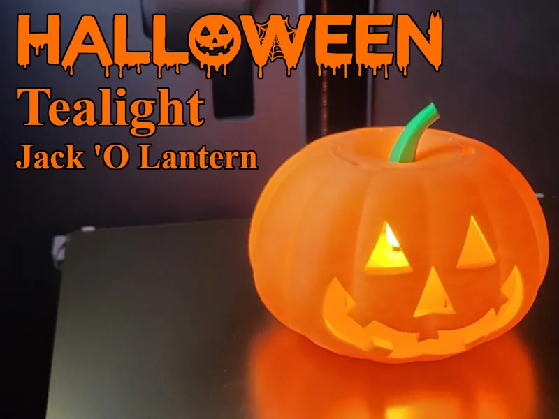 Halloween Tealight Jack 'O Lantern