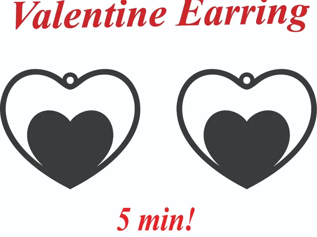 valentine earring #7