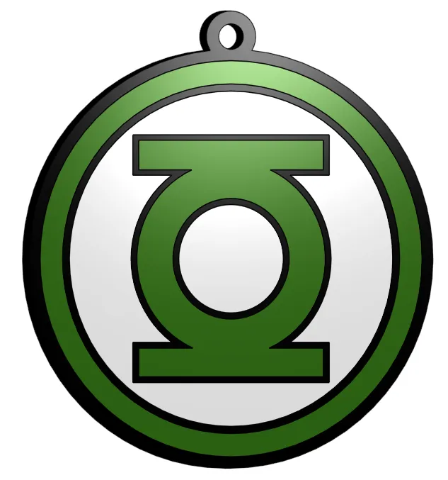 Green Lantern Keychain by Garber Creations MakerWorld
