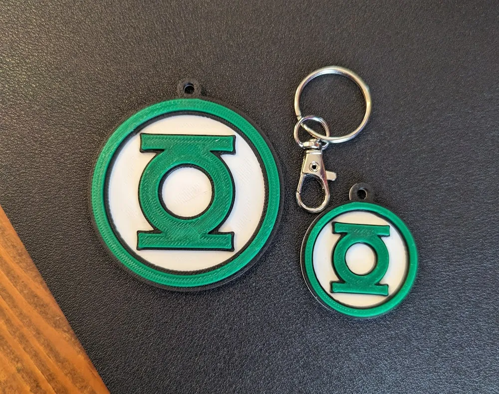 Green Lantern Keychain by Garber Creations MakerWorld