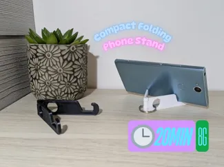 Foldable phone holder