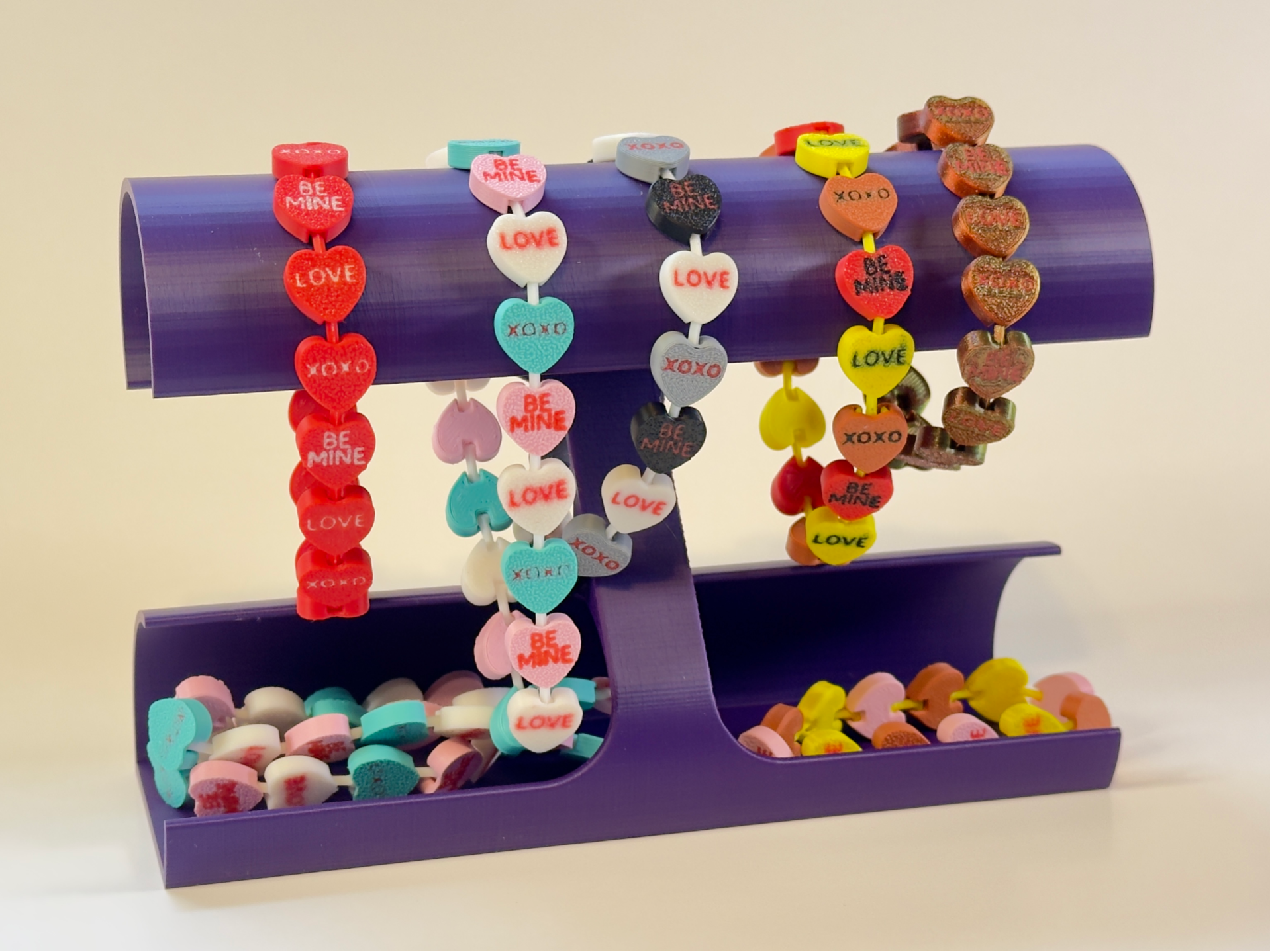 Heart Candy Link Bracelet Valentines Day Gift