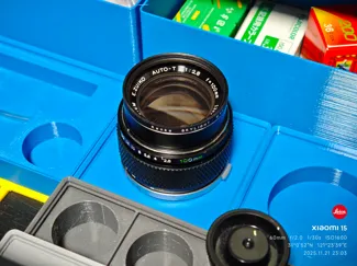 Olympus OM镜头Gridfinity收纳盒2×2