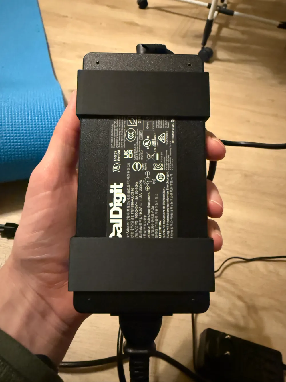 Underware - Caldigit TS4 Power brick mount Remixed by Marcel - MakerWorld