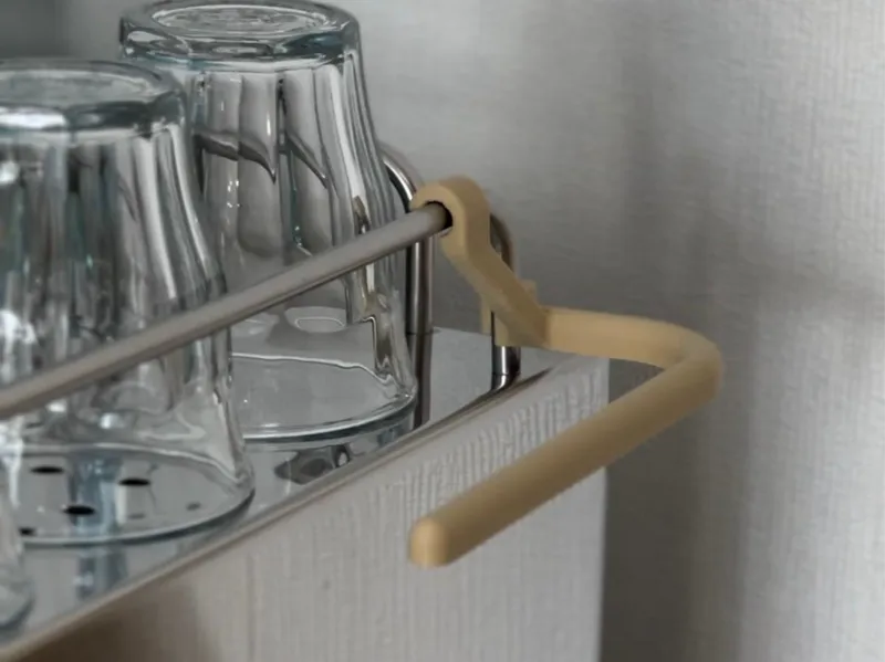 Cloth Hanger for Espresso Machine - 6mm Rail - ECM