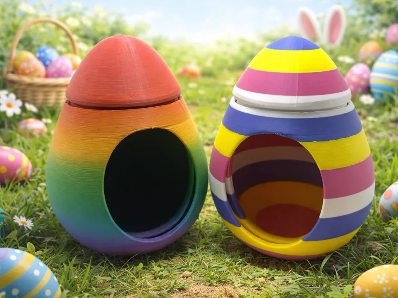 Print-in-Place Captive Easter Eggs