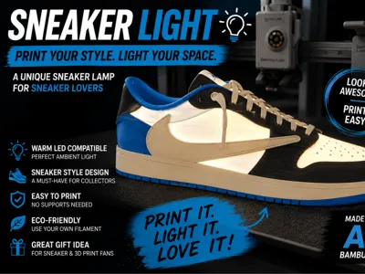 Sneaker Light – 3D Printed Shoe Lamp