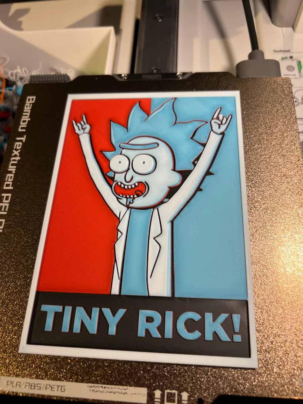 Tiny Rick - Hueforge by bobbanski - MakerWorld