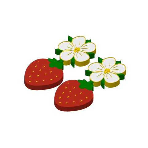 Strawberry Blossom Earrings view 4
