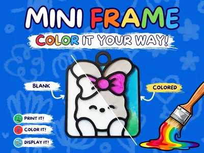 Mini Frames - Happy Bunny