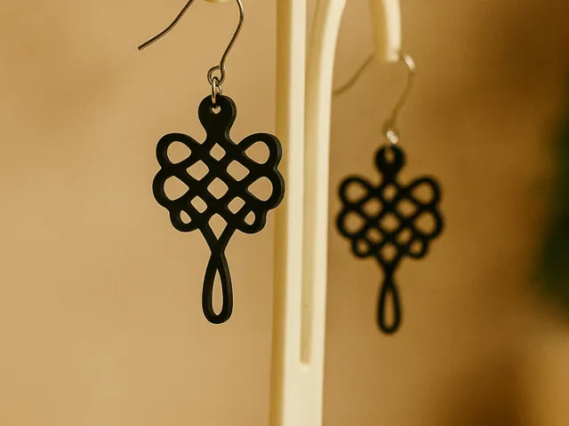 Geometric Bee Earrings - No AMS