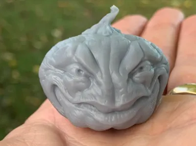 Creepy Pumpkin Jack-O-Lantern face