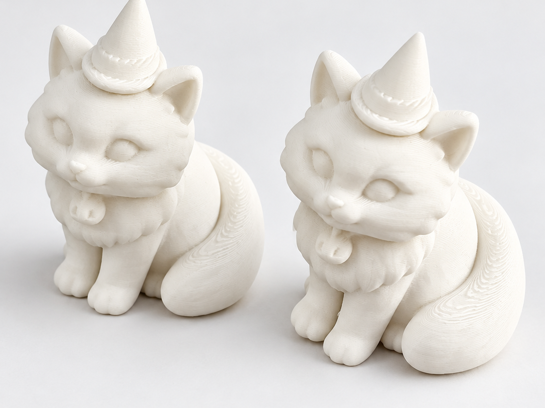 My own Halloween cat - Two Print Versions 3D model