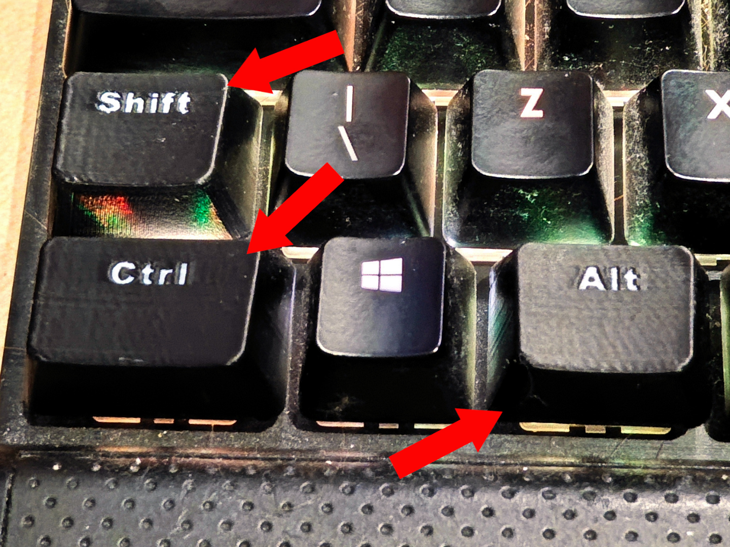 Corsair CherryMX Keycaps Ctrl/Shift/Alt/Square K70