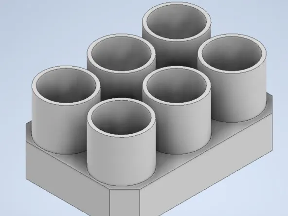 Minimalist 6-Slot High-Efficiency Tool Holder