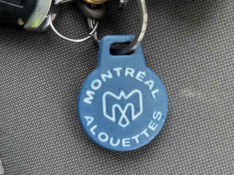 AirTag Keychain Holder - Montreal Alouettes