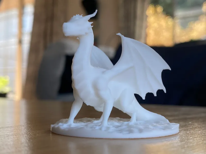 Simple Standing Dragon with Wings _ 50mm Base