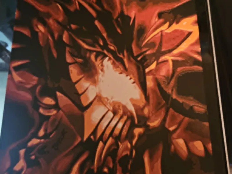 Red Eyes Black Dragon Hueforge
