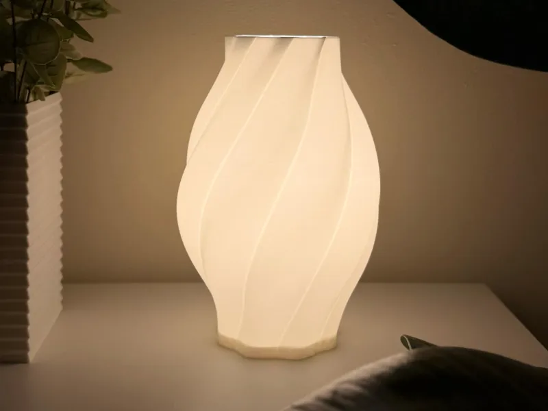 Small Table/Bedside Lamp - Swirlight