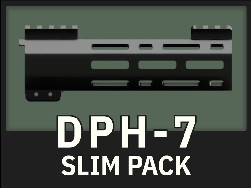 DPH-7 Slim Pack | 7” Airsoft M4 Handguard